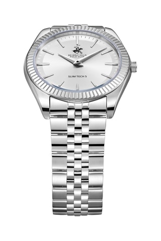 Montre à quartz en métal - Argenté