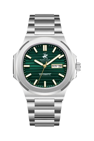 Montre à quartz en métal et céramique