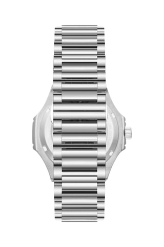 Montre à quartz en métal et céramique