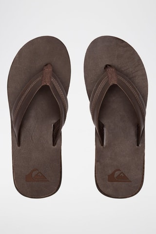 Tongs en cuir - Marron - Quiksilver