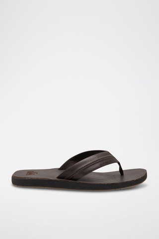 Tongs en cuir - Marron - Quiksilver