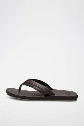 Tongs en cuir - Marron - Quiksilver