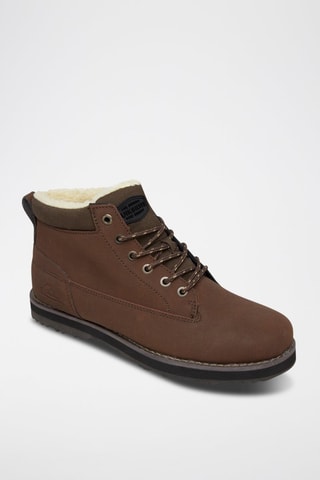 Boots fourrés en cuir - Marron - Quiksilver