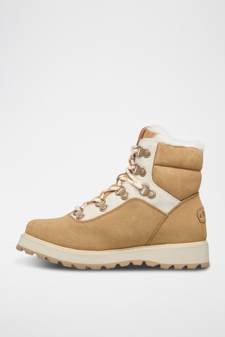 Bottines fourrées en cuir - Blanc - Roxy
