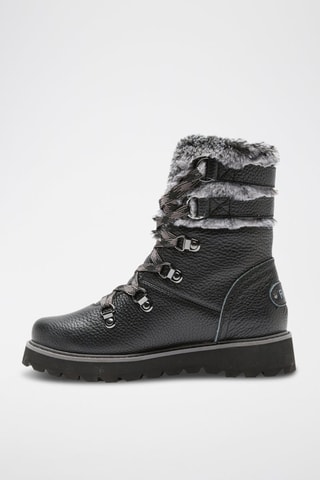 Bottines fourrées en cuir - Noir - Roxy