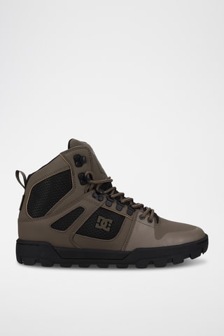 Baskets montantes en cuir - Kaki - DC Shoes