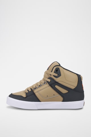 Baskets montantes en cuir - Gris - DC Shoes