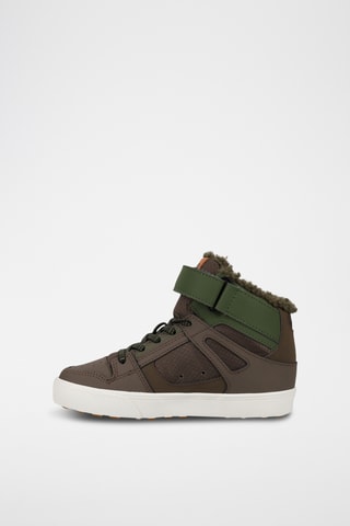 Baskets montantes fourrées en cuir - Vert - DC Shoes