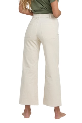 Pantalon 7/8 en velours taille haute Free Fall - Blanc - Billabong
