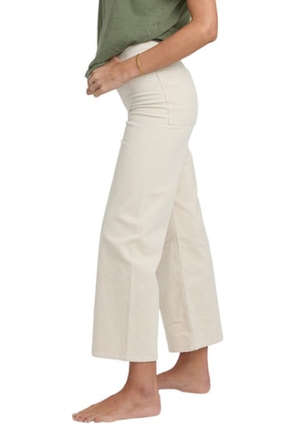 Pantalon 7/8 en velours taille haute Free Fall - Blanc - Billabong