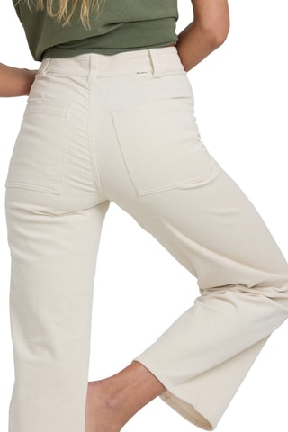 Pantalon 7/8 en velours taille haute Free Fall - Blanc - Billabong
