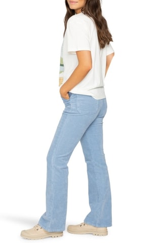Pantalon slim en velours taille haute - Ciel - Billabong