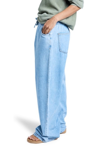 Jean ample en coton biologique - Ciel - Roxy