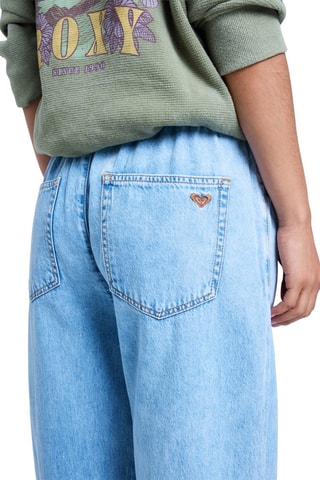 Jean ample en coton biologique - Ciel - Roxy