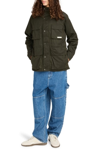 Parka à capuche Field Waxed - Vert foncé - Element