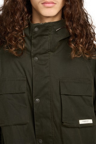 Parka à capuche Field Waxed - Vert foncé - Element