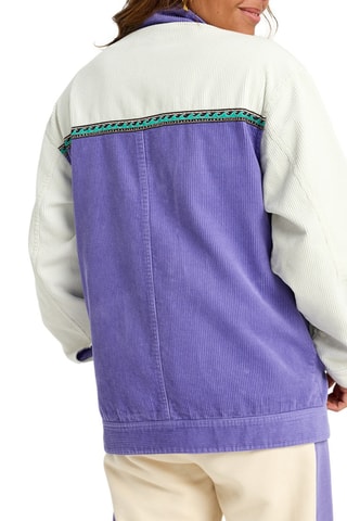 Veste en coton biologique et velours Set the wave - Violet - Billabong