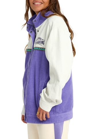 Veste en coton biologique et velours Set the wave - Violet - Billabong