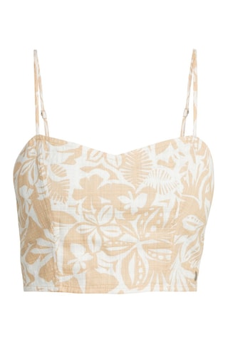 Crop top Next Summer - Beige et blanc - Roxy