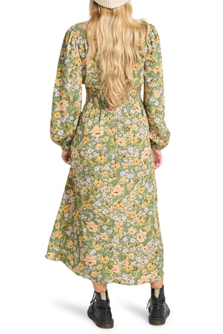 Robe midi - Vert et jaune - Billabong