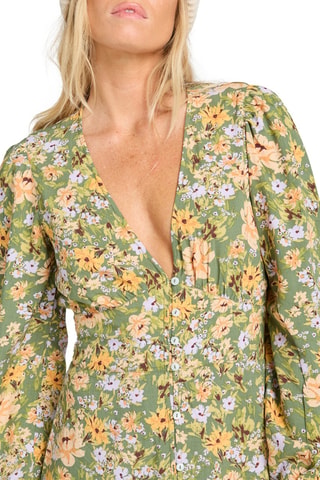 Robe midi - Vert et jaune - Billabong