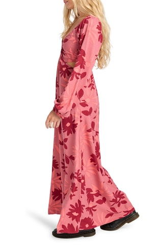 Robe longue - Rose et rouge - Billabong