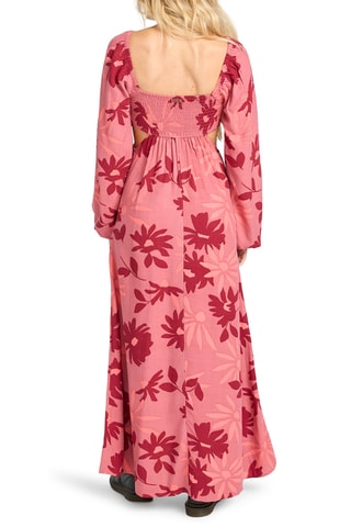 Robe longue - Rose et rouge - Billabong