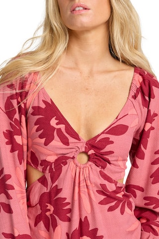 Robe longue - Rose et rouge - Billabong