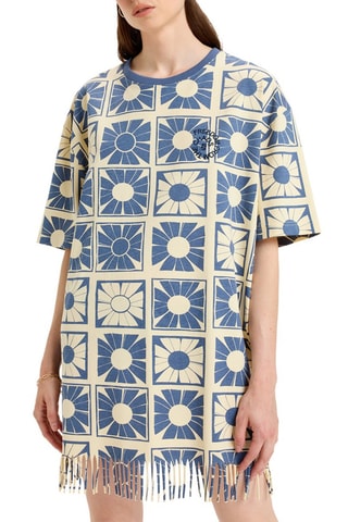 Robe t-shirt en coton biologique Flore - Jaune - Quiksilver