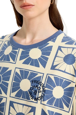 Robe t-shirt en coton biologique Flore - Jaune - Quiksilver