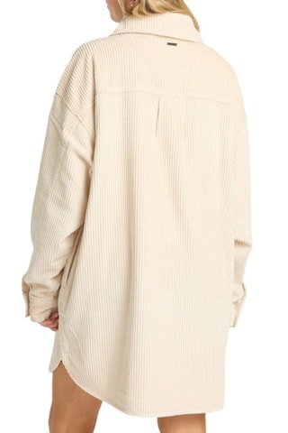 Robe chemise en velours - Blanc - Billabong