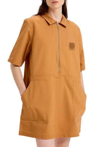 Robe droite en coton biologique - Marron clair - Quiksilver