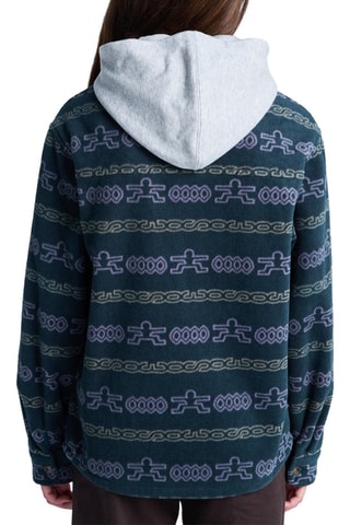 Surchemise polaire à capuche - Bleu canard - Element