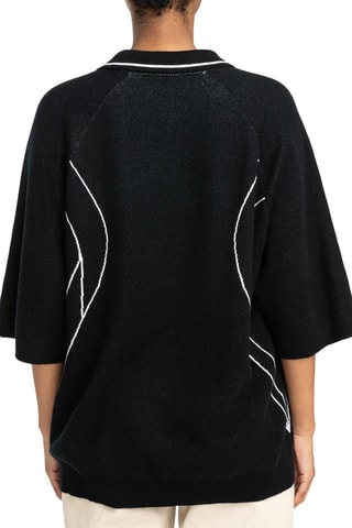 Polo regular en coton biologique Victoria Mendonca - Noir - Element