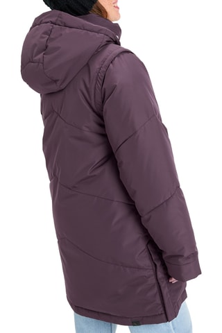 Doudoune longue à capuche - Rouge - Roxy 
