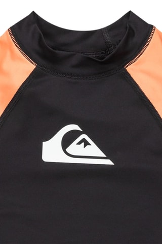 T-shirt de surf - Noir et orange - Quiksilver