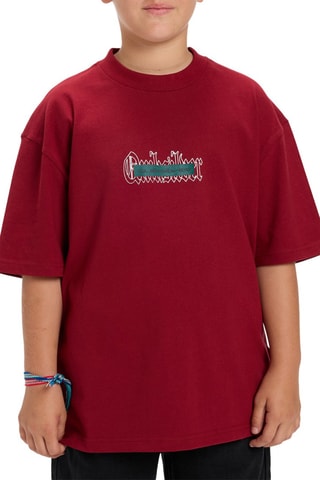 T-shirt en coton biologique - Rouge - Quiksilver