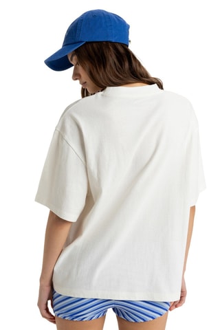 T-shirt oversize Seaside Cliff - Blanc - Roxy