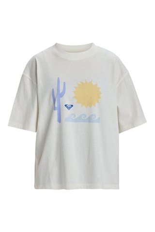 T-shirt oversize Seaside Cliff - Blanc - Roxy