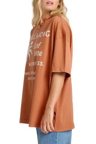T-shirt loose Jumps In Water - Saumon - Billabong