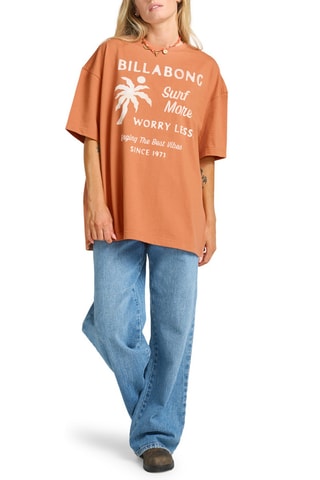 T-shirt loose Jumps In Water - Saumon - Billabong