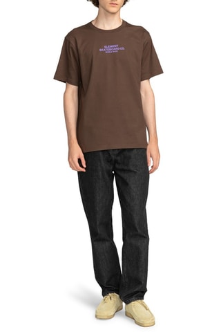 T-shirt regular en coton biologique Mainline - Marron - Element