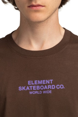 T-shirt regular en coton biologique Mainline - Marron - Element