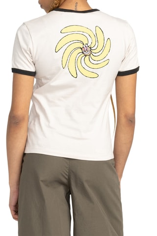 T-shirt regular en coton biologique Yarnhill Ringer - Beige - Element