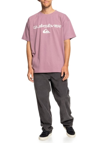 T-shirt regular en coton biologique - Violet - Quiksilver