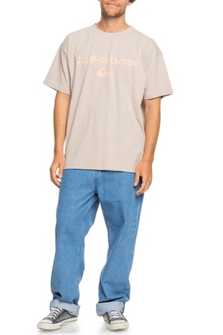 T-shirt en coton biologique Vintage Omni And Logo - Beige - Quiksilver