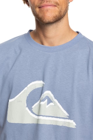T-shirt en coton biologique Vintage Logo - Bleu clair - Quiksilver