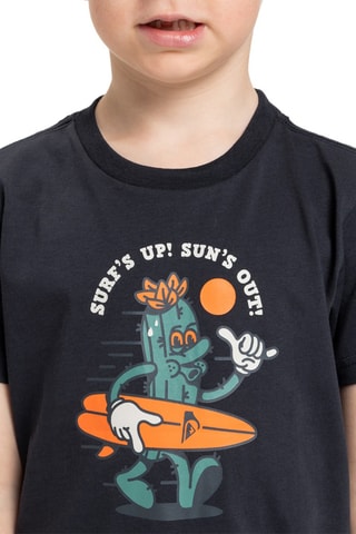 T-shirt Ev Gone Surfing - Noir - Quiksilver