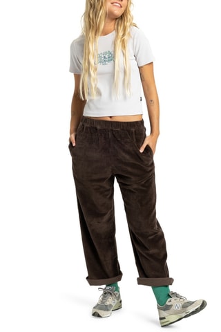 T-shirt cropped en coton biologique Sunday - Blanc - Quiksilver
