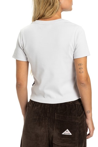 T-shirt cropped en coton biologique Sunday - Blanc - Quiksilver